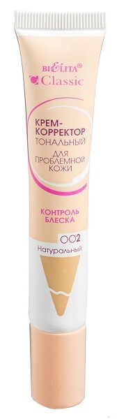 крем -корректор тональный д/проблемной кожи 20мл тон 002 натуральный/БелВит/25