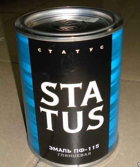 эмаль ПФ 115 синяя 0,8кг STATUS/Радуга/14