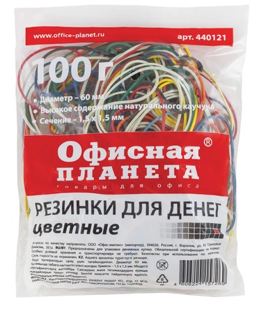 резинка для банкнот 100г d-60мм 