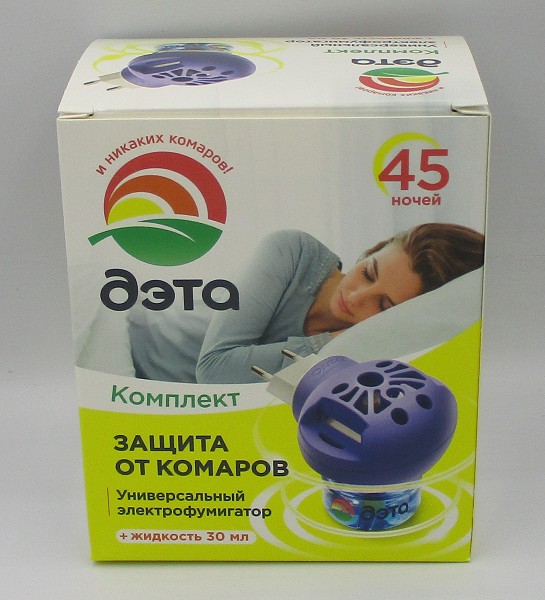 инс комплект от комаров Дэта 45ночей(фум-р + жидк.флакон 30мл)/Хкл/16