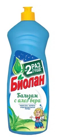 ср-во-д/посуды Биолан  900мл Бальзам Алоэ Вера/Казан/12