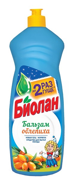 ср-во-д/посуды Биолан  900мл Бальзам облепиха/Казан/12