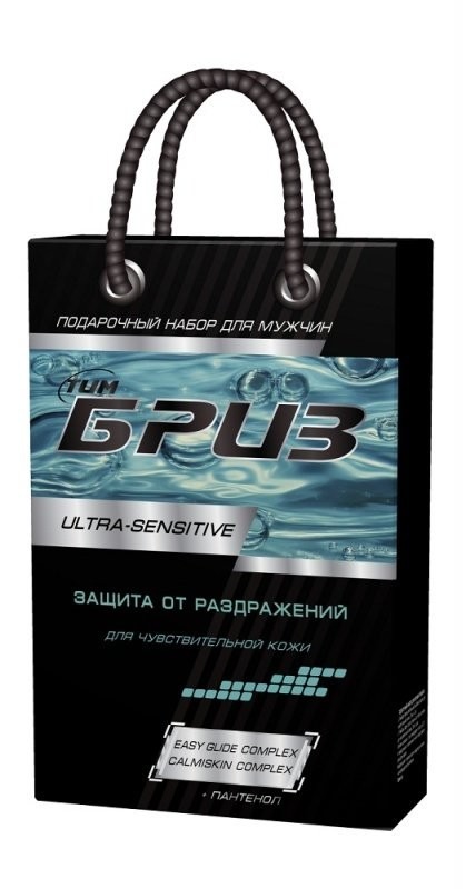 п.набор муж. №1262 Бриз Ultra sensitive бирюзовый (крем д/бр для чувствит кожи + крем п/бр для чувствительной кожи)/Тим/8