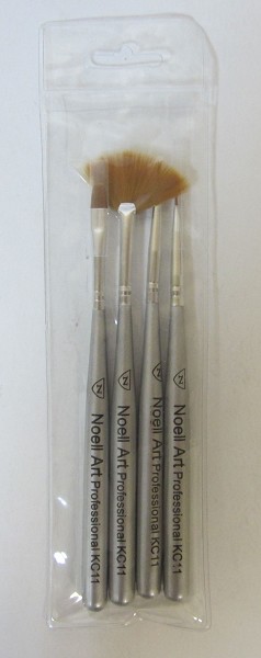 набор кисти д/макияжа Noell-Art KS-11 4шт/Флор