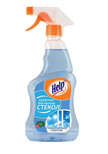 ч/с д/стекол Хелп 500мл курок с Нашат.спиртом/АТФ/12