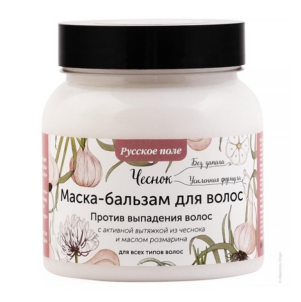 маска д/волос Русское поле 280мл бальзам Чеснок. Против выпадения волос (банка)/Фратти/12