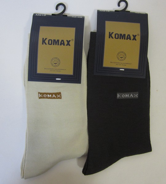 носки муж. Komax Черные р.42-48 с рис.микс (75%хлопок15%п/а10%лайкра) лето/Текс/12