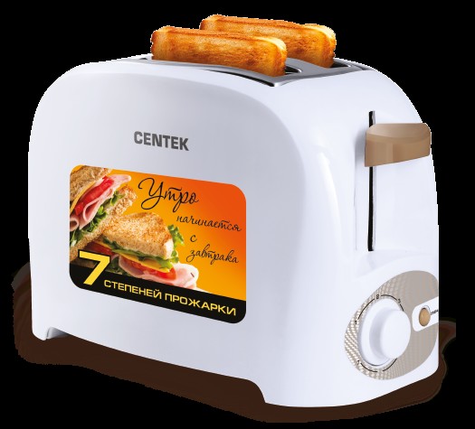 тостер Centek СТ-1420 белый 750Вт/СенК/6