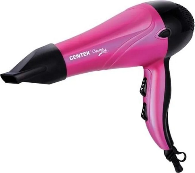 фен Centek СТ-2259 1600Вт розовый,2скор.3режима температуры/СенК