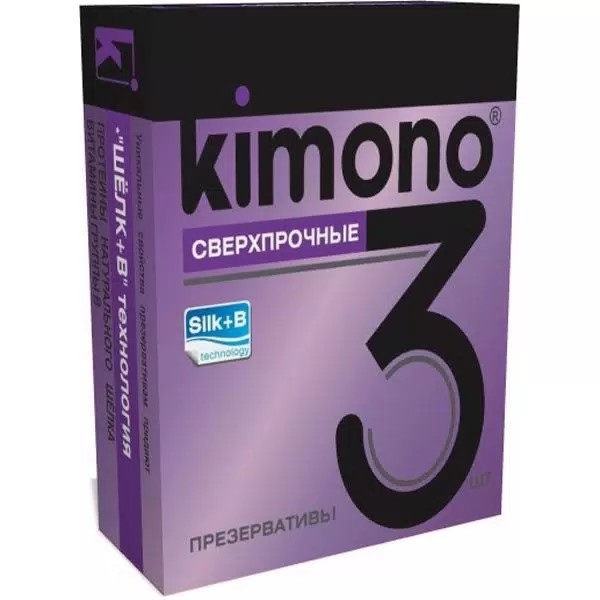 презервативы Кимоно сверхпрочные 3шт/ТКС/12