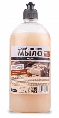 мыло жидк RAIN 1л Хозяйственное пуш-пул/АлтС/12