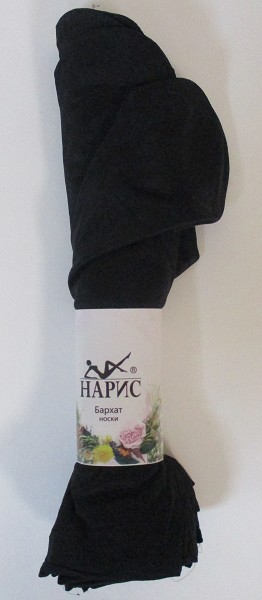 носки жен. Капрон Нарис К018 р.36-41/21-27 черные (85%па 15%эластан) лето/Текс/10