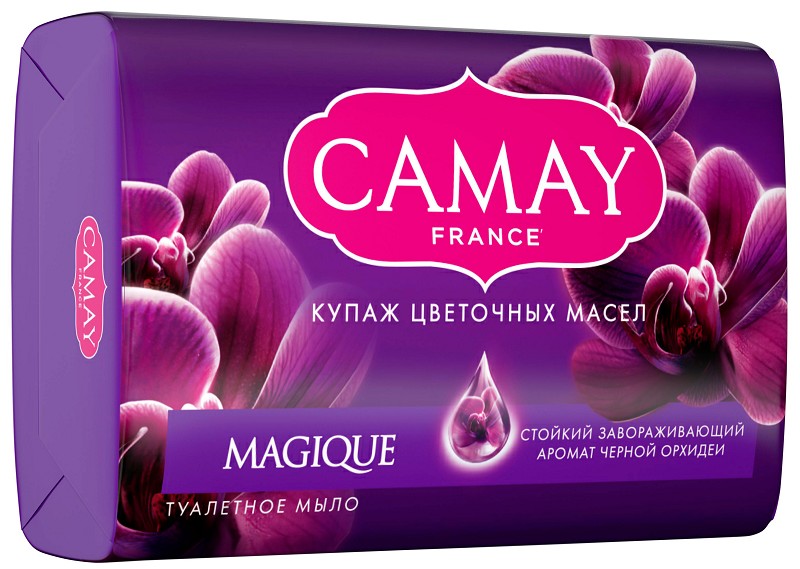 мыло туал. Камей 85г Магическое заклинание(с ароматом черной орхидеи)/Камей/48x6