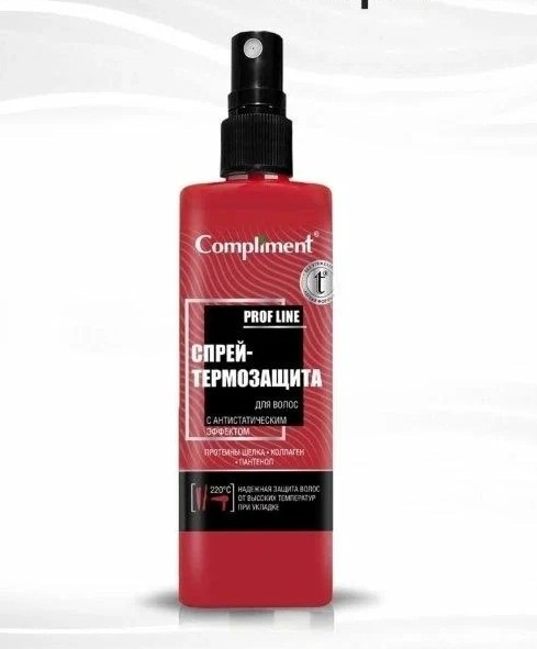 спрей Compliment д/волос Термозащита с антистатическим эф. 200мл/Тим/12