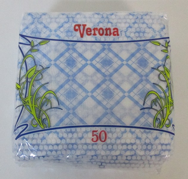 салфетки Лепота(Верона) 50л п/п 1-сл 24*24 ромб/ЛПТ/60
