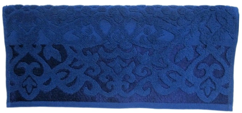 полотенце махр.50*90 пл.430гр Аврора синий/Узбек