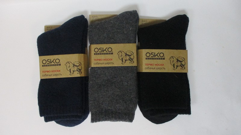 носки муж. OSKO Однотон р.41-47 махра микс (соб.шерсть60%,шерсть35%,лайкра5%) теплые/Текс/12