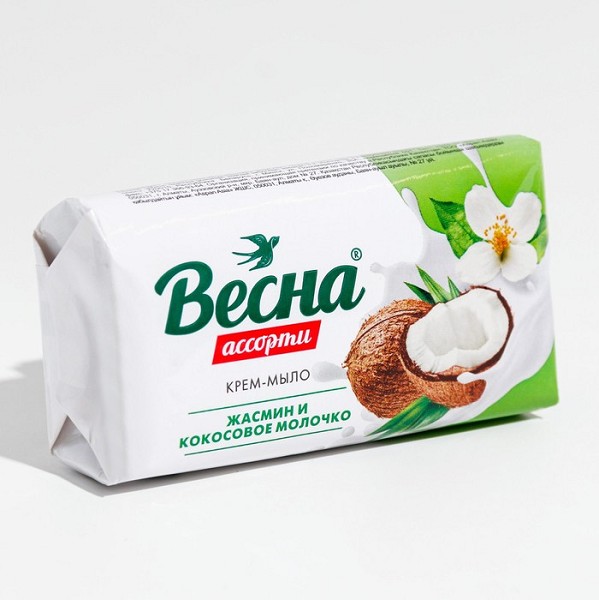 мыло туал. Весна 90г Жасмин и кокосовое молочко/Сам/72x6