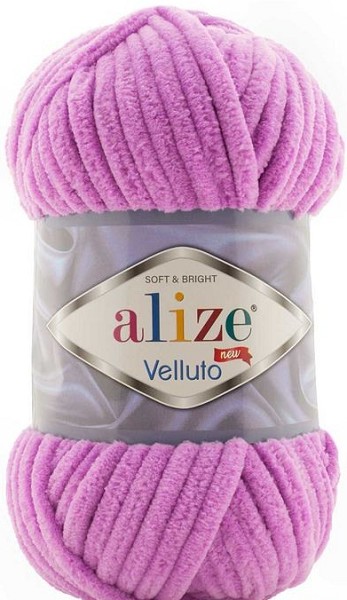 пряжа VELLUTO ALIZE  100%микрополиэстр 100м орхидея/Рукод-е/5
