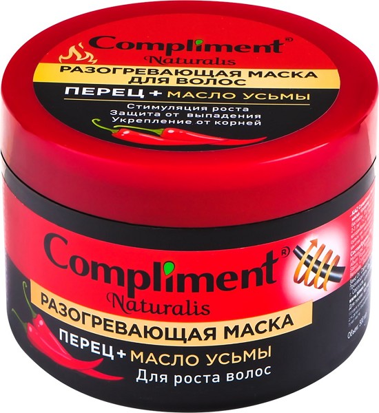 маска д/волос Compliment активатор роста перец+масло усьмы 500мл/Тим/12