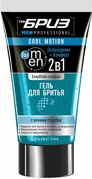гель д/бритья Бриз 165мл Easy Glide Cool Motion/Тим/12