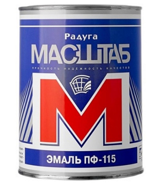 эмаль ПФ 115 голубая 0,8кг Масштаб/Радуга/14