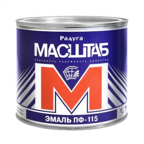 эмаль ПФ 115 зеленая-яркая 1,8кг Масштаб/Радуга/6