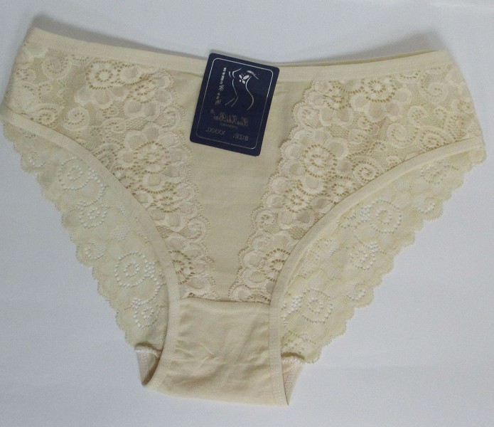 трусы жен. XueZhiBai 2608 р.4XL(48-50) однотон кружево микс (95%хлопок, 5%лайкра/Текс/12