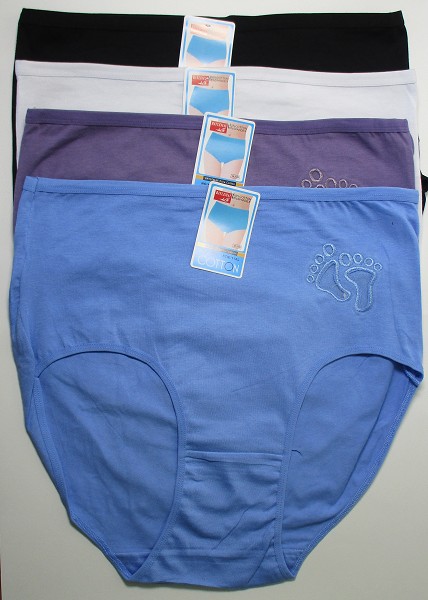 трусы жен. Cotton (Ba-My) 936 Ножки р.10XL(60-62) однотон, сетка микс (95%хлопок5%спанд)/Текс
