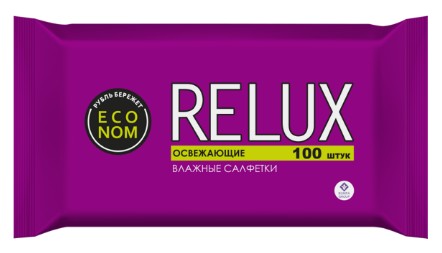 салфетки RELUX влажн освеж.100шт/БумГр/8