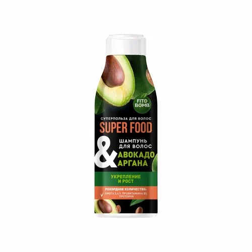 ш-нь SUPER FOOD 250мл Укрепление и рост Авокадо и аргана/Фитокосметик/15