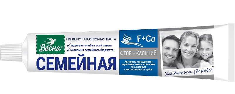 з/п Семейная 90г б/футл Фтор+Кальций/Сам/48