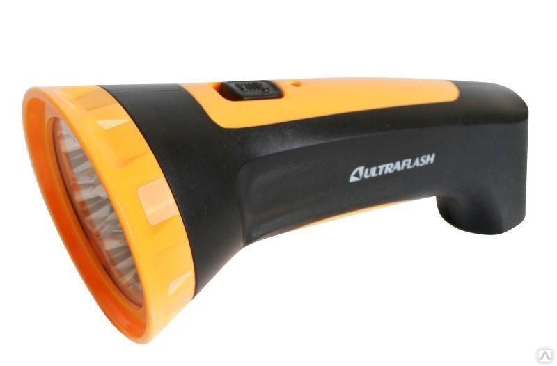 фонарь ручной пластик Аккумуляторный Ultraflash LED3804M 4LED SLA пит.220В 6*14см/ЭлТ/5