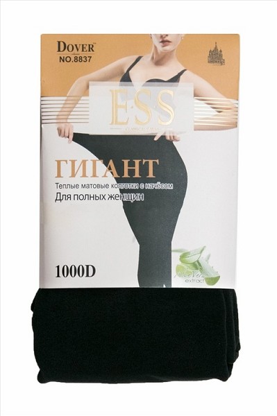 колготки жен. ESS р.54-60(7) матовые с начёсом (85%па 15%эластан) теплые/Текс/6
