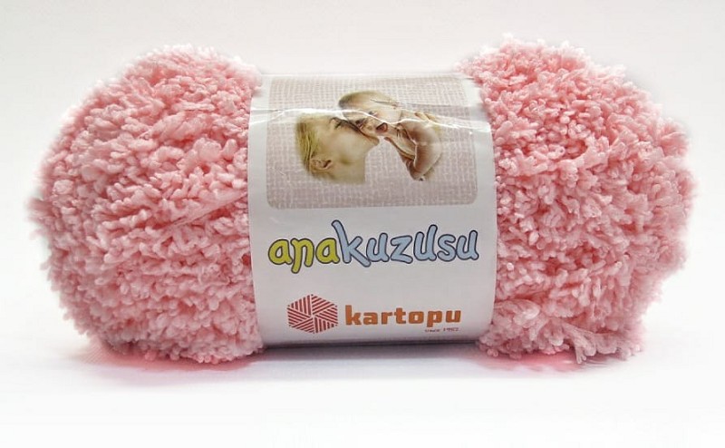 пряжа Ana Kuzusu Kartopu абрикос 100г 100%микрополиэстер/Рукод-е/5