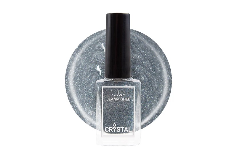 лак д/ногтей   Жанмишель CRYSTAL 6мл с блестками №706 серебристо голубой блестящий/ЖМш/24