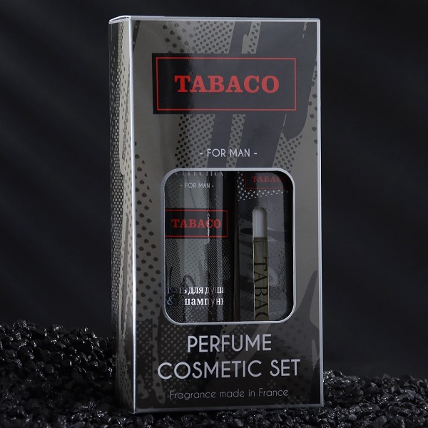 п.набор муж. Tabaco, Vouge Collection (парфюм/вода-ручка+гель д/душа 250мл)/АромаГр/10