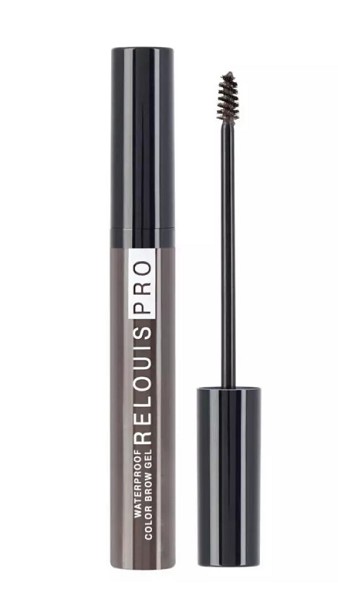 гель д/бровей оттеночный ReLouis PRO Waterproof Color водостойкий №4 темно-коричневый/ReLo/6