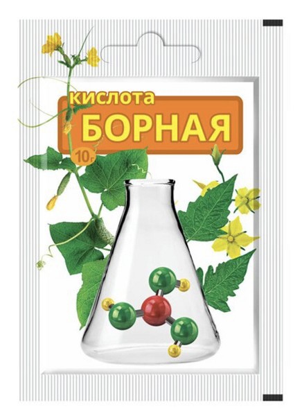 инс вред Борная кислота от заболеваний и стимуляции роста растений 10гр/ВД/400x10