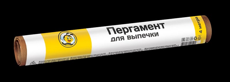 пергамент д/выпечки Жу-Жу.За порядком я слежу 290мм*4м в пленке/Крокмарт/36