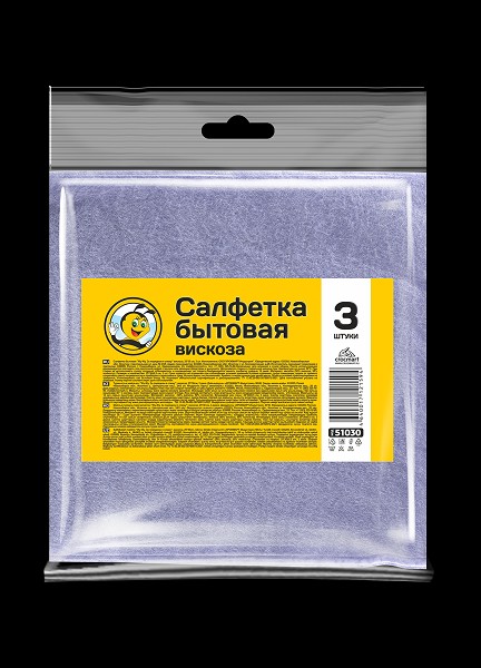 салфетка хоз Жу-Жу.За порядком я слежу универс.25*30 3шт /Крокмарт/50
