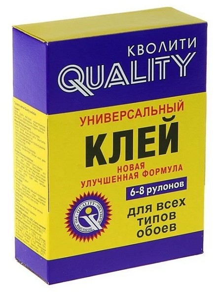 клей д/обоев Quality универсальный 200г в кор./Стр/36