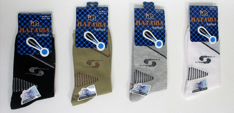 носки подр.д/дев. Наташа р.36-40 с рис.микс (90% Хлопок 10% Полиамид) лето/Текс/12