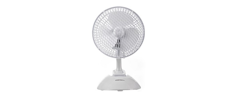 вентилятор Centek настольный 20W d-19см 2 режима белый/СенК