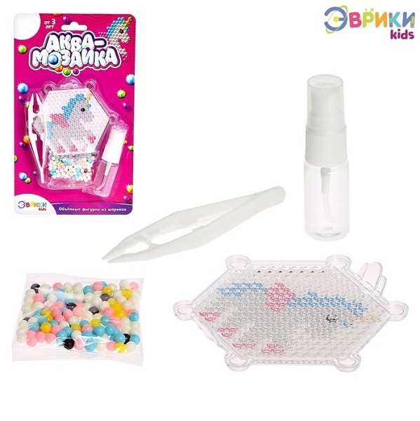 игра развивающая мозаика Единорог д/детей(Аквамозаика) 12*4*12см/С-Л
