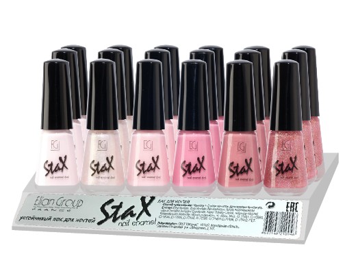 лак д/ногтей Stax in tray микс мини 6мл №11 6цв*3шт/Рос/18