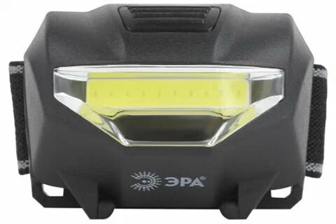 фонарь налобн. ЭРА GB-501 БлэкДжек 3W 3R3 COB пласт, 3 реж. 5,5*4*3 см/СБ