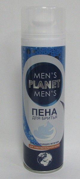 пена д/бритья MEN's Planet 200мл д/чувств. кожи/Фестива/24