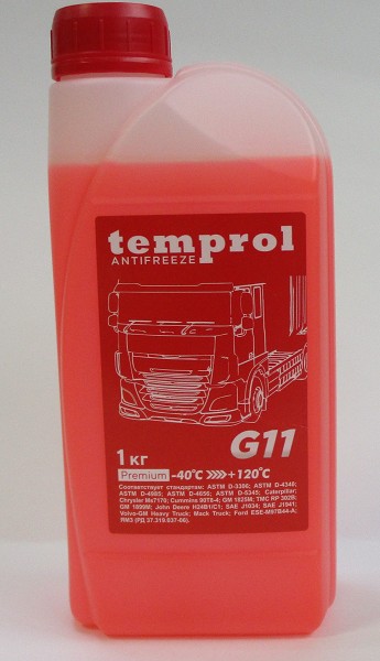 антифриз TEMPROL G11 красный 1кг/ХозТовар/12