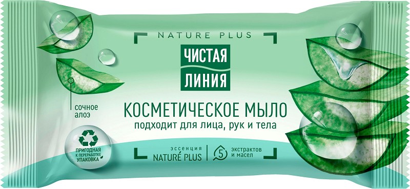 мыло туал. ЧЛ 75г косметич Алоэ /УС/12